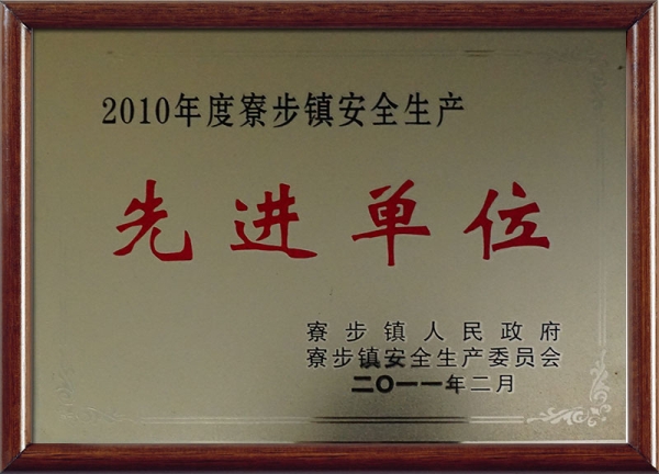2010年度先进单位